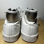 Rag and Bone Standard Issue High Top Sneakers Canvas Metallic Accent Heel White 7 Photo 4