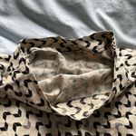 Never worn: Hand Made Black & Gray Geometric Pattern Skirt Size M Photo 5