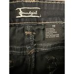 Soundgirl  Jeans Size 11 Dark Wash Rhinestone Button Boot Cut Y2K Western Photo 2