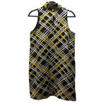 Club Monaco Sleeveless Geometric Pattern Dress Size 8 High Neck Photo 1