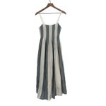Madewell  Pleated Midi Dress Linen Blend Overcast Size 0 Photo 1