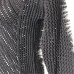 Chelsea & Theodore Crochet Knit Sheer Sweater Navy Blue Jr Size XL Photo 2