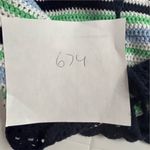 Aerie  Women's L Multicolor Striped Crochet Halter Crop Top Summer y2k Photo 7