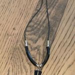 Black arrow with silver toned accents, black agate stones Photo 3