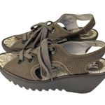 Fly London Ylva Platform Sandals GUC $189 Size 39 US 8/8.5 S3533 Photo 6
