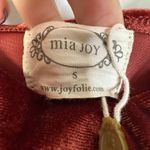 Joyfolie Mia Joy Rust Ruched velvet bodycon dress Size Small Brown Photo 2