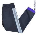 Lululemon Amped Crop Yoga Workout Pants Crapri Soot Light White Power Purple 6 Photo 0