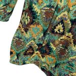 ZARA  Open Front Jacket Jacquard Green Multicolored Size Large Photo 5