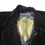 Anthropologie  Jak & Rae Black Velvet Single Button Blazer Photo 3