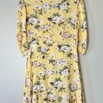 Faithfull the Brand Faithful The Brand Yellow Jeanette Floral Mini Dress Size Small Photo 1