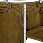 Theory Pants Womens 12 Tan Gold Corduroy Slim Straight High Rise Modern Classic Photo 6