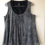 Rafaella Womens Semi Sheer Lined Semi Loose Sleeveless Top Size Medium Photo 0