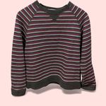 Classic vintage 90s gym gray striped soft sweatshirt varsity stripe soft cozy Red Size undefined Photo 1