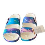 Crocs NWT Unisex Classic Tie Dye Two-Strap Sandals Slide M11 W 13 Photo 1