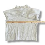 Madewell ‎ MWL Mock Neck Gray Speckled Fleece Sweatshirt Size Large Photo 2