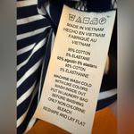 Michael Kors Michael  Women’s Navy White Striped Half Zip Polo Shirt NWT Large Photo 5