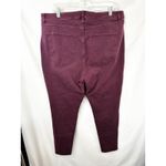 Lane Bryant  Plus Size 18 Jeans High Rise Stretch Skinny Burgundy Merlot 1782 Photo 1