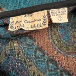 New Direction Vintage 80s Paisley Brocade Cotton Blazer Size 6 EUC Photo 7