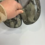 Alegria  snake skin print mary Jane mules gray cream‎ size 39 Photo 4