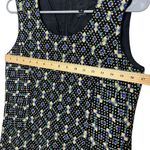 Anna Sui Tweed Shift Mini Dress Black Polka Dot Abstract Womens Size 4 Photo 9