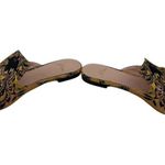 J. Crew Marna Emboirdered Slider Flat Womens 6.5 Metallic Quiet Luxury Mule Shoe Gold Photo 8