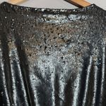 Free People  Manuka Sequin Mini Dress Women's Small Silver Drop Waist Party NWOT Photo 15
