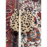 Hansel from Basel Knit Leopard Print Tote Bag Slouchy Shoulder Hobo Tan Cotton Black Photo 1