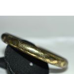 Source Unknown Vintage Brass Tone Aztec Etched Design 7" Bangle Casual Trendy Bracelet Photo 1