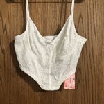 SheIn  White Lace Crop Top Photo 0
