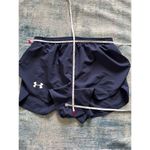 Under Armour  Dark Navy Blue Athletic Running Shorts Women's Medium Photo 4