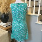 Lilly Pulitzer  White Label Teal Pink Fish Lined Dress Size Medium Photo 4