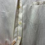 Vintage Button Down Top Textured Career Blouse Long Sleeve Size 14 Secretary White Photo 2