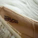 Ann Taylor | Textile Upper Plaid Off White Tan Bow Loafers Tweed Flats | 8.5 Photo 6