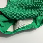 Aerie • NWT Green Jacquard Women's Swimwear High Waisted Bottom Photo 1