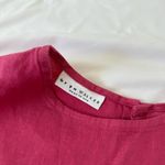 Bryn Walker  Women's Isola 100% Linen Sleeveless Tank Top Pink Slit Blouse XXS Photo 2