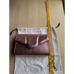 Liselle Kiss pink metallic leather clutch handbag crossbody Photo 10
