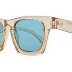 Revolve NWT  x Le Specs Whiptrash Sunglasses in Sand & Aqua Blue Mono Photo 0