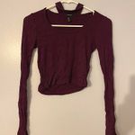 Forever 21 Purple Long Sleeve Top Choker Photo 1