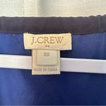 J.Crew Navy Blue MAXI DRESS Boho Print Beach Flowy Side Slit Halter Style Sz 00 Photo 12