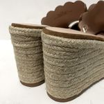 Kate Spade  Toby Suede Tan Espadrille Wedge Sandal Size 7.5‎ Photo 6