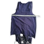 Stylish navy blue vest with fringe detailing. Perfect for layering. Size M Size M Photo 10
