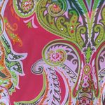 INC sheer nylon bat wing red green top w/ cami S Photo 5