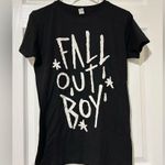 Tultex Hot topic juniors black Fall Out Boy large short sleeve T Photo 1