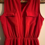 Monteau Red Fit & Flare Dress Photo 1