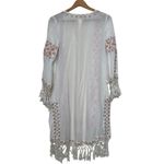 Melissa Odabash White Embroidered Kimono Cover Photo 2