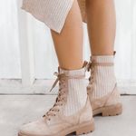 Sam Edelman NWOB  Lydell Combat Boot Sesame 9 Blogger Favorite Photo 2
