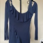 House Of CB  'Kiki'‎ French Navy Ruffle Mini Dress NWOT size S Photo 3