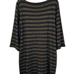 Trina Turk Metallic Striped Flare Sleeve Dress Women's Size XL Photo 6