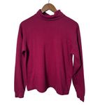 Westbound  Women Medium Turtleneck Red Pullover Sweatshirt Casual Preppy‎ Cozy Photo 1