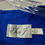 Eliza J  Royal Blue Pocket Detail 3/4 Sleeve Crepe Dress Size 4 Photo 2